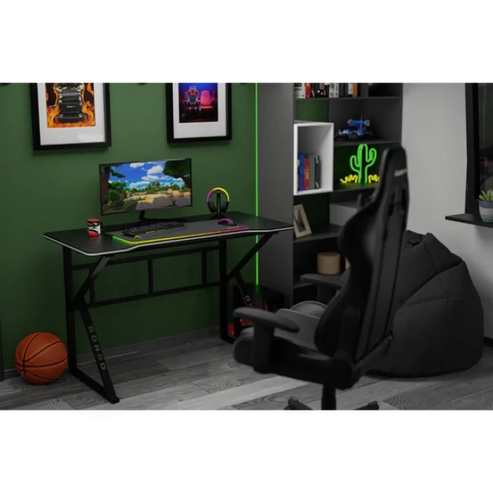 Геймерский игровой компьютерный стол 0,8 мм Bonro 276 черный