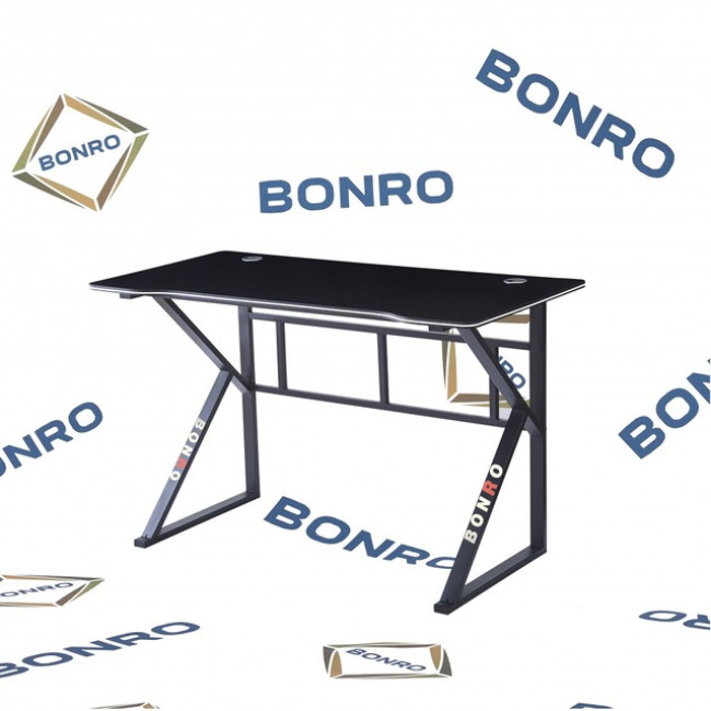 Игровой игровой компьютерный стол 0,8 мм Bonro 276 черный