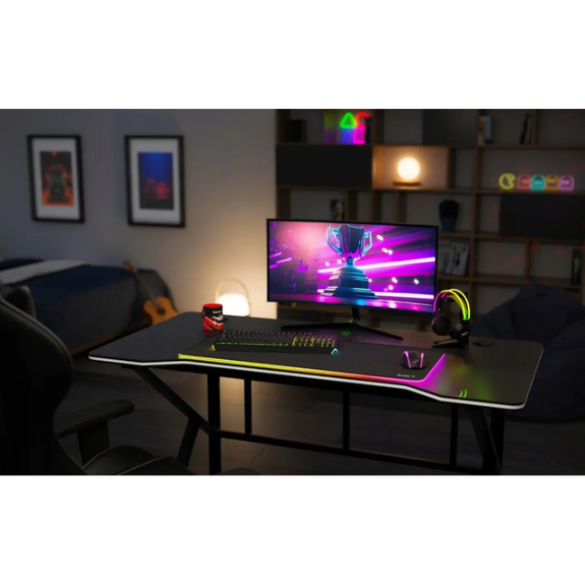 Игровой игровой компьютерный стол 0,8 мм Bonro 276 черный