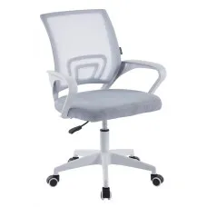 Крісло Bonro BN-619 біло-сіре