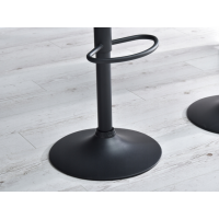 Барний стілець зі спинкою Bonro B-087 велюр зелене з чорною основою