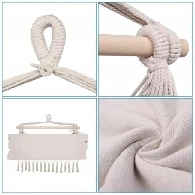 Кресло подвесное бразилийское качели гамак Bonro B-093 бежевый 120 кг