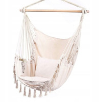 Кресло подвесное бразилийское качели гамак Bonro B-093 бежевый 120 кг