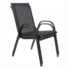 Стул садовый террасный Bonro B-1064 черный комплект (2 шт)