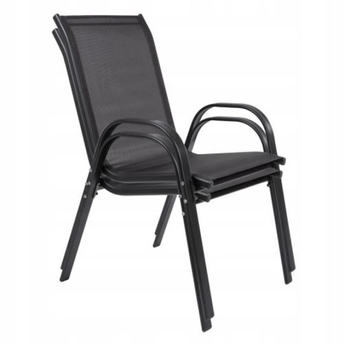 Стул садовый террасный Bonro B-1064 черный комплект (2 шт)