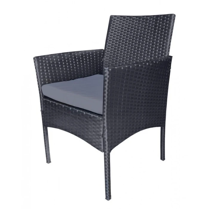 Набір садових меблів 4-місні Bonro B-6210-4 чорно-сірий