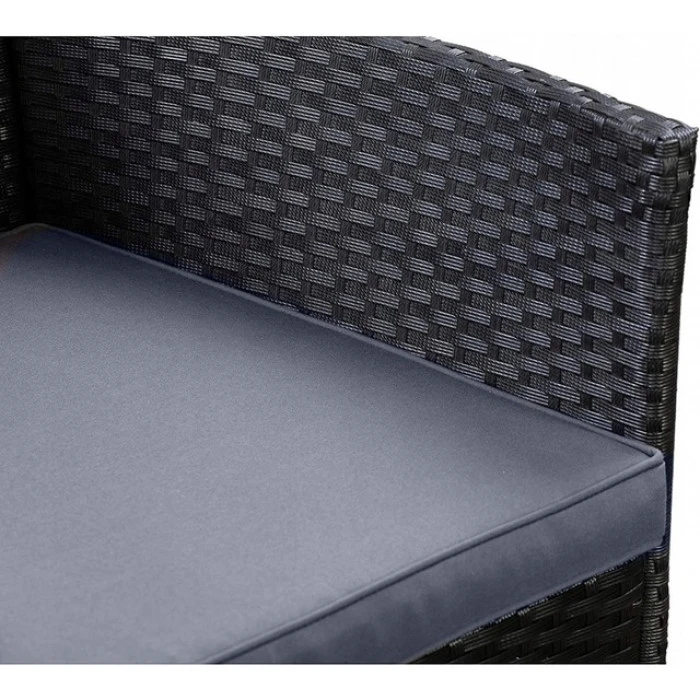 Набір садових меблів 4-місні Bonro B-6210-4 чорно-сірий