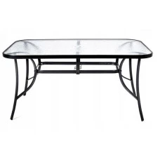 Стол садовый для террасы улицы Bonro B-12071 черный (отверстие для зонта)