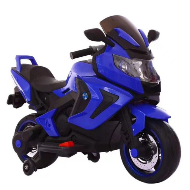 Детский электромотоцикл SPOKO SP-1600 синий Детский электромотоцикл SPOKO SP-1600 синий