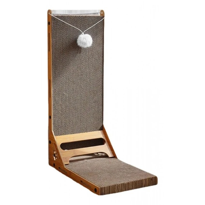 Кігтеточка кутова дряпка для кішок Bonro B-38 коричнева