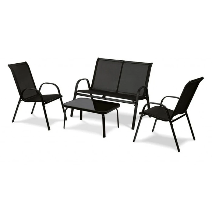 Комплект садовой мебели 4-местной Bonro B-5063 черный