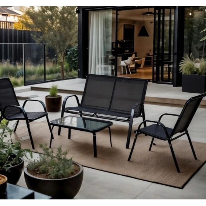 Комплект садовой мебели 4-местной Bonro B-5063 черный