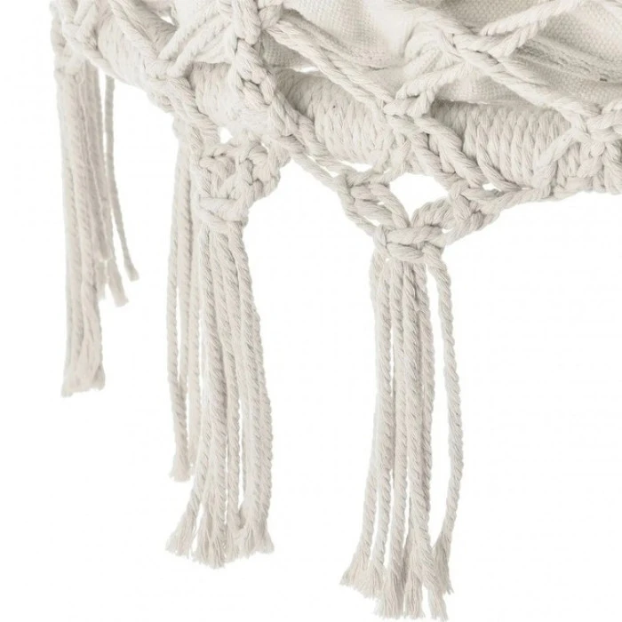 Крісло підвісне бразилійське гойдалка гамак Bonro B-092-2 бежевий 120 кг + подушка