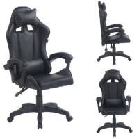 Геймерское эргономичное кресло с подушкой Bonro BN-086 черное