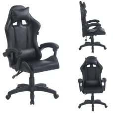 Геймерське крісло ергономічне з подушкою Bonro BN-086 чорне