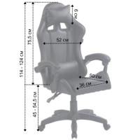 Геймерское эргономичное кресло с подушкой Bonro BN-086 черное