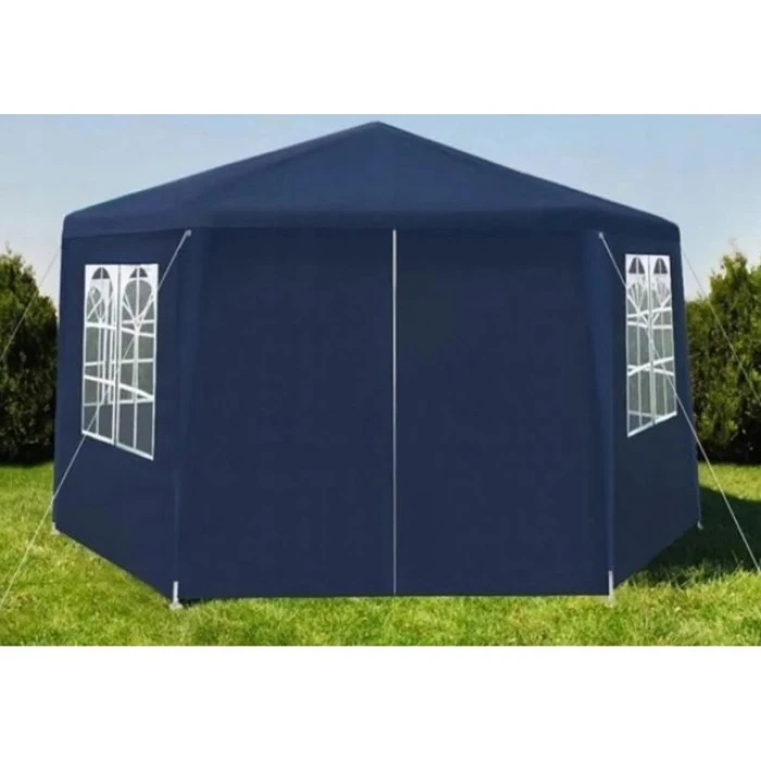 Садовий павільйон альтанка намет 6 стінок Bonro B-9007 синій