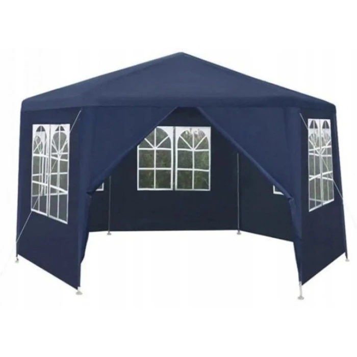 Садовий павільйон альтанка намет 6 стінок Bonro B-9007 синій
