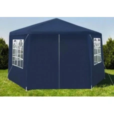 Садовий павільйон альтанка намет 6 стінок Bonro B-9007 синій