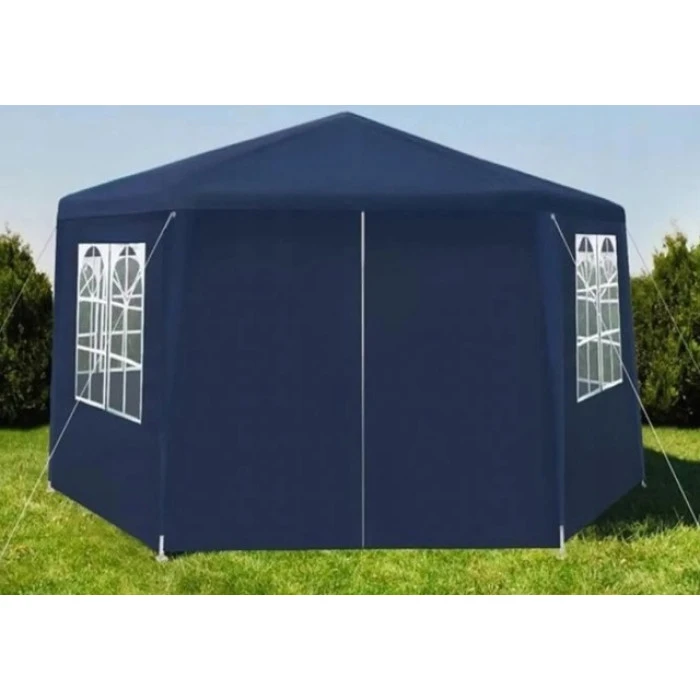 Садовий павільйон альтанка намет 6 стінок Bonro B-9007 синій