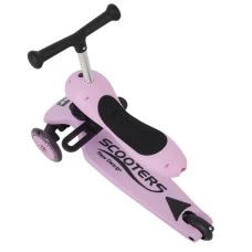 Самокат детский трехколесный 2в1 Spoko SP-322 розовый