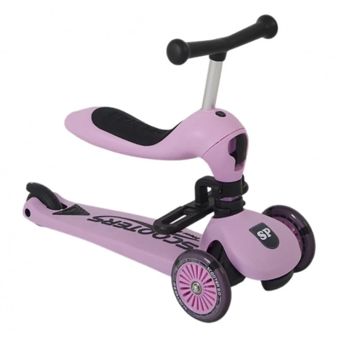 Самокат дитячий триколісний 2в1 Spoko SP-322 рожевий