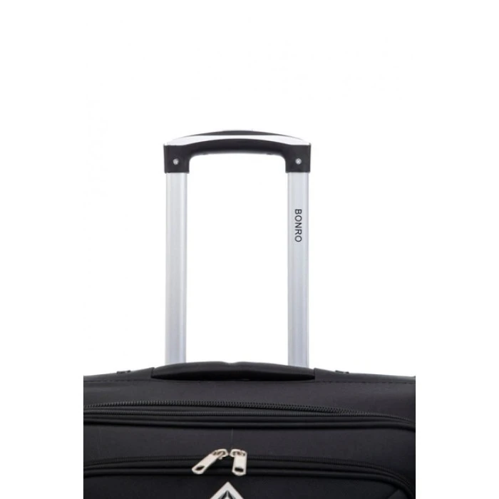Валіза Bonro Tourist 4 колеса (середня) чорна
