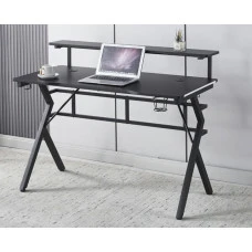 Игровой игровой компьютерный стол 18 мм Bonro B-08 черный RGB LED