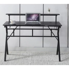 Игровой игровой компьютерный стол 18 мм Bonro B-08 черный RGB LED