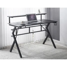 Игровой игровой компьютерный стол 18 мм Bonro B-08 черный RGB LED