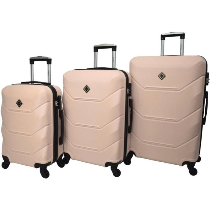 Чемодан Bonro 2019 набор 3 штуки бежевый