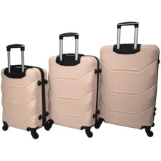 Валіза Bonro 2019 набір 3 штуки бежева
