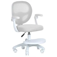 Стул компьютерный детский Bonro B-956 бело-серый