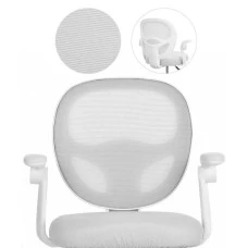 Стул компьютерный детский Bonro B-956 бело-серый