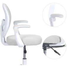 Стул компьютерный детский Bonro B-956 бело-серый