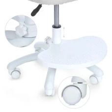 Стул компьютерный детский Bonro B-956 бело-серый