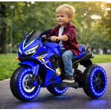 Детский электромотоцикл SPOKO SP-518 синий (подсветка колес)