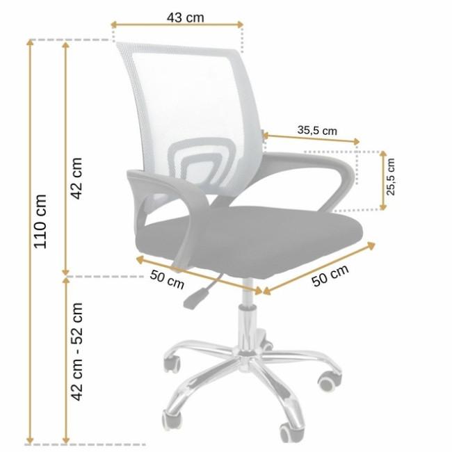 Кресло Bonro B-619 серое