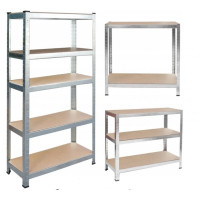 Стеллаж металлический 3 секции 15 полок Siker 180x90x40