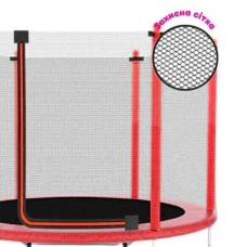 Батут манеж детский с сеткой Atleto 140 см красный KRB10