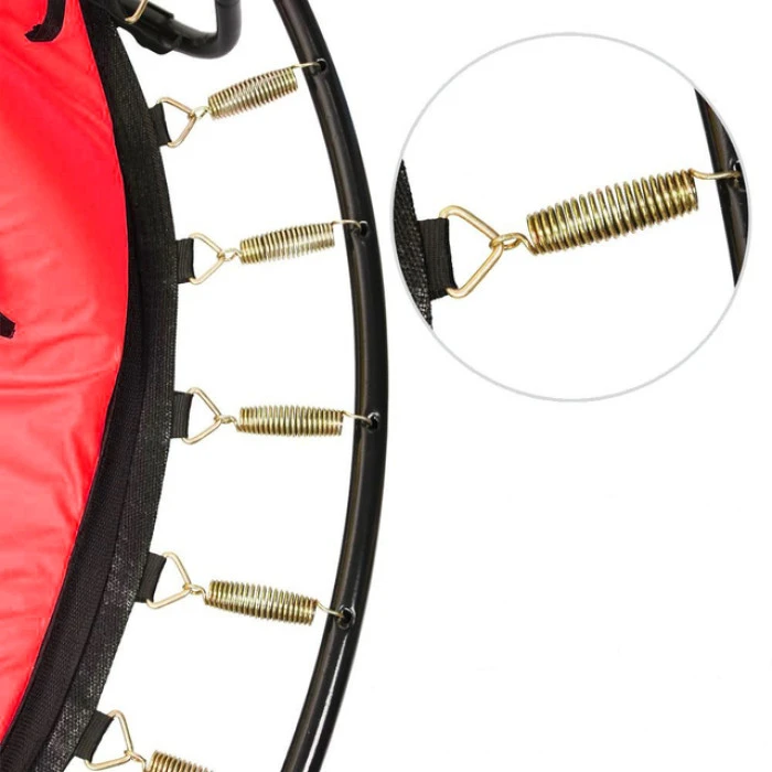 Батут манеж дитячий з сіткою Atleto 140 см червоний KRB10