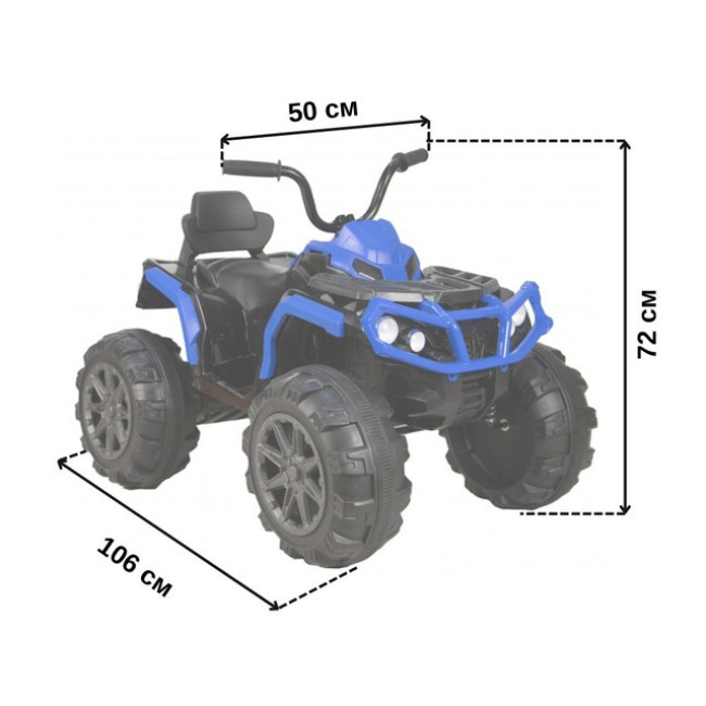 Детский электроквадроцикл Spoko HM-1288 синий