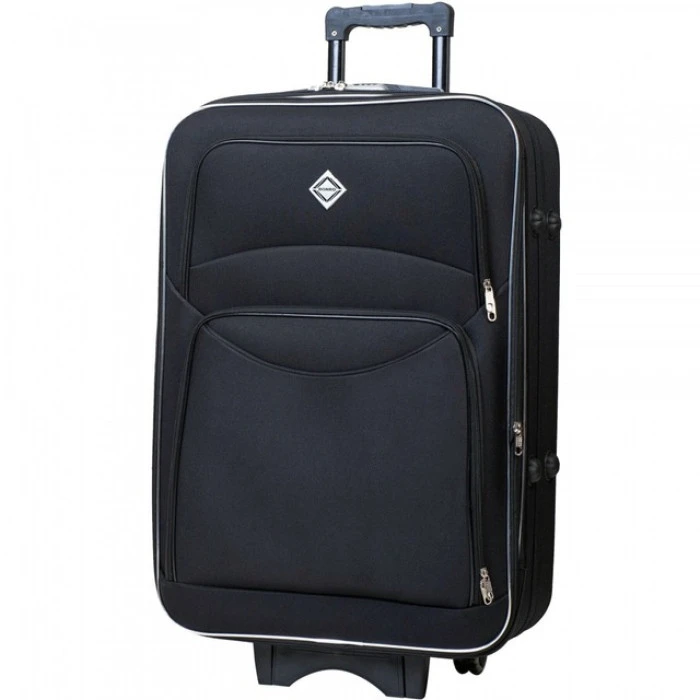 Чемодан набор ткань 2 шт средняя большая Bonro Style черный