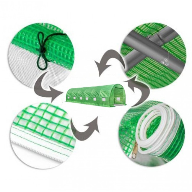 Теплица садовая парник для огорода с окнами Bonro UP-18м2