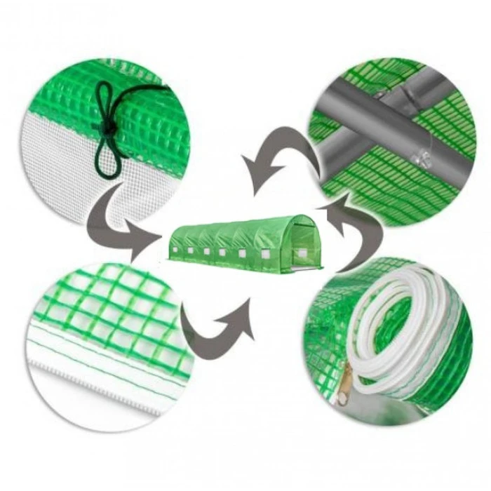 Теплица садовая парник для огорода с окнами Bonro UP-18м2