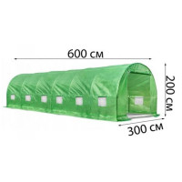 Теплиця садова парник для городу з вікнами Bonro UP-18м2