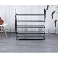 Полиця для взуття 5-рівнева чорна Bonro B26