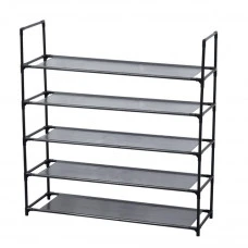Полка для обуви 5-уровневая черная Bonro B26
