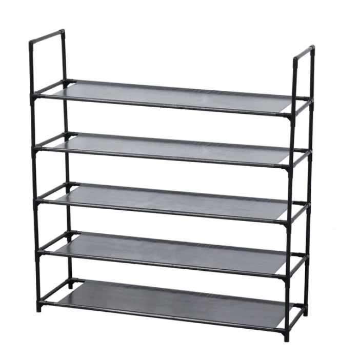 Полка для обуви 5-уровневая черная Bonro B26