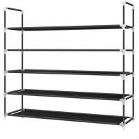 Полиця для взуття 5-рівнева чорна Bonro B26